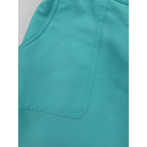Alfred Dunner Women's Capri Pants Size 16P Green Elastic Waist Pull-On FLAWS - Picture 7 of 15